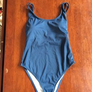 Cotton on ribbed one piece swim